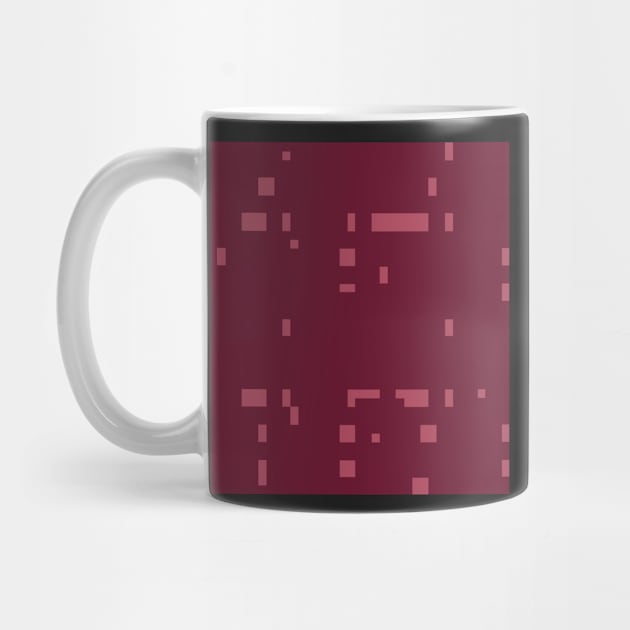 Dark Orthogonal pattern  - Warm Red by Motiondust